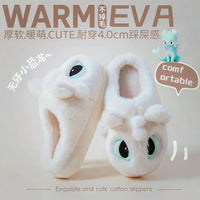 How to Train Your Dragon Toothless Plush Slippers – Cozy Night Fury House Shoes for Adults & Kids