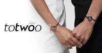 TOTWOO Smart Long Distance Touch Bracelet – Vibrating Light-Up Couples Bracelet with Bluetooth App