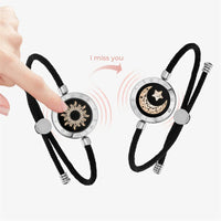 TOTWOO Smart Long Distance Touch Bracelet – Vibrating Light-Up Couples Bracelet with Bluetooth App