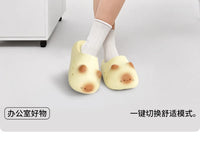 Cute Cat Paw Print Plush Slippers – Non-Slip Indoor House Shoes for Women Soft Cozy Bedroom Footwear
