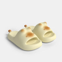 Cute Cat Paw Print Plush Slippers – Non-Slip Indoor House Shoes for Women Soft Cozy Bedroom Footwear