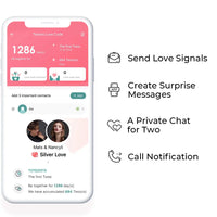 TOTWOO Smart Long Distance Touch Bracelet – Vibrating Light-Up Couples Bracelet with Bluetooth App
