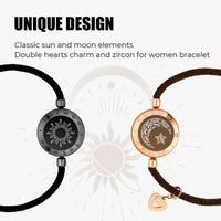 TOTWOO Smart Long Distance Touch Bracelet – Vibrating Light-Up Couples Bracelet with Bluetooth App