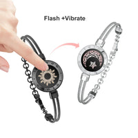 TOTWOO Smart Long Distance Touch Bracelet – Vibrating Light-Up Couples Bracelet with Bluetooth App