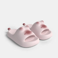 Cute Cat Paw Print Plush Slippers – Non-Slip Indoor House Shoes for Women Soft Cozy Bedroom Footwear