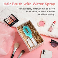 Hairbrush Sprayer Brush 2 in 1 Multi-functional Spray Bottle Comb with Water Spray Detangling Styling Salon Fluffy Modeling Comb
