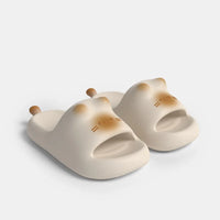 Cute Cat Paw Print Plush Slippers – Non-Slip Indoor House Shoes for Women Soft Cozy Bedroom Footwear